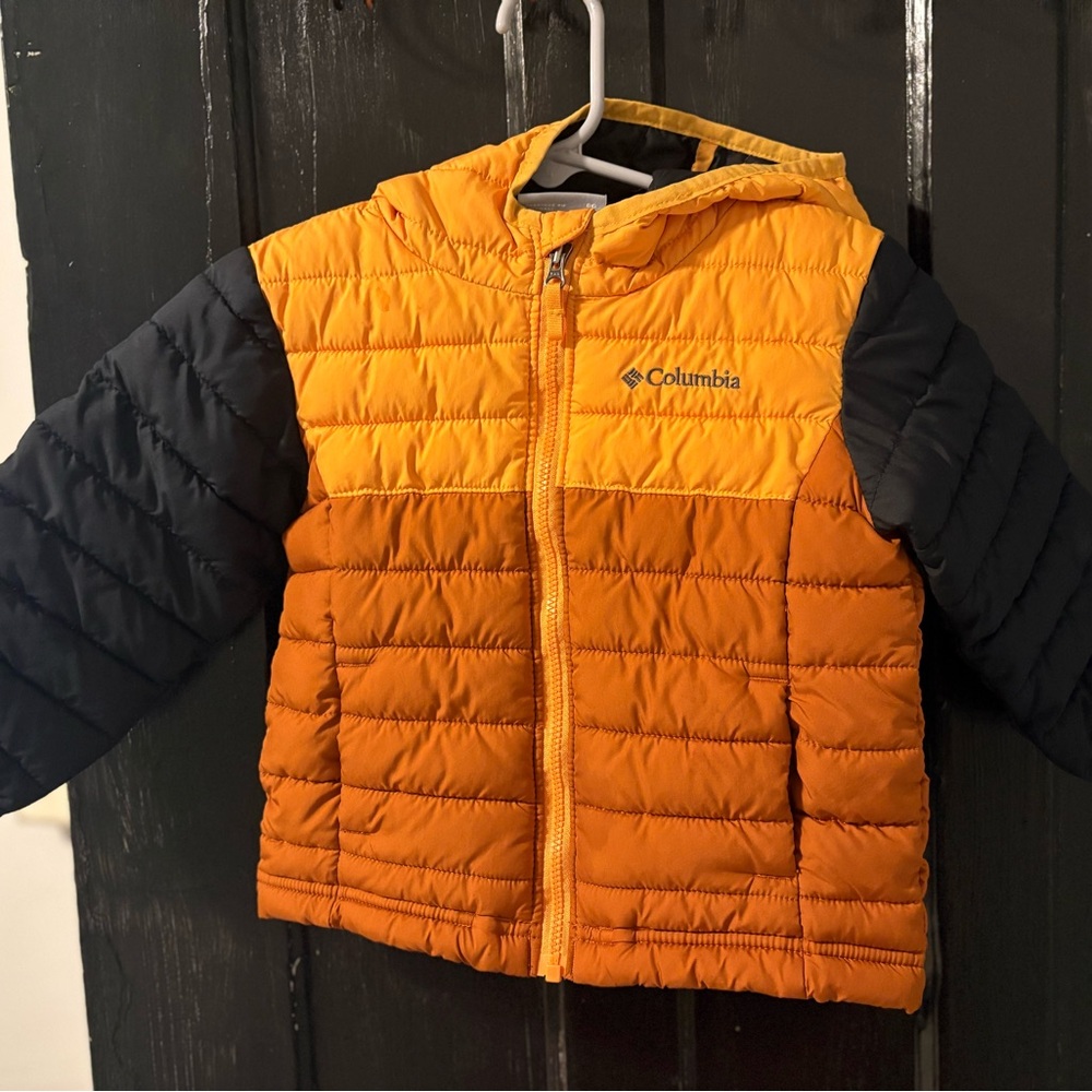 Columbia Vibrant Orange Puffer Jacket